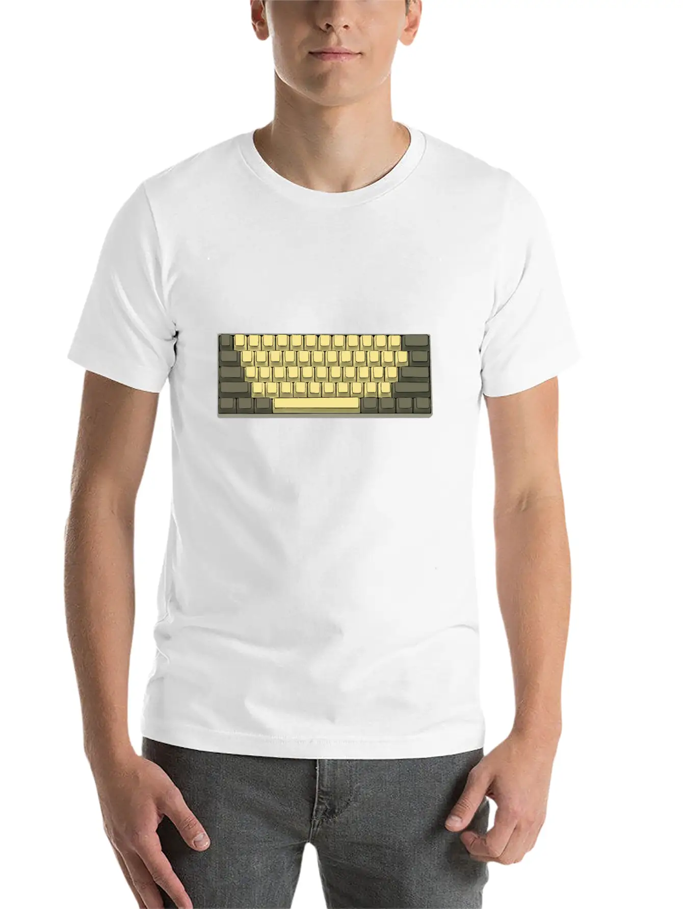 Mechanical Keyboard 60% Retro Breathable Soft Cotton T-Shirt – Timeless Casual Look