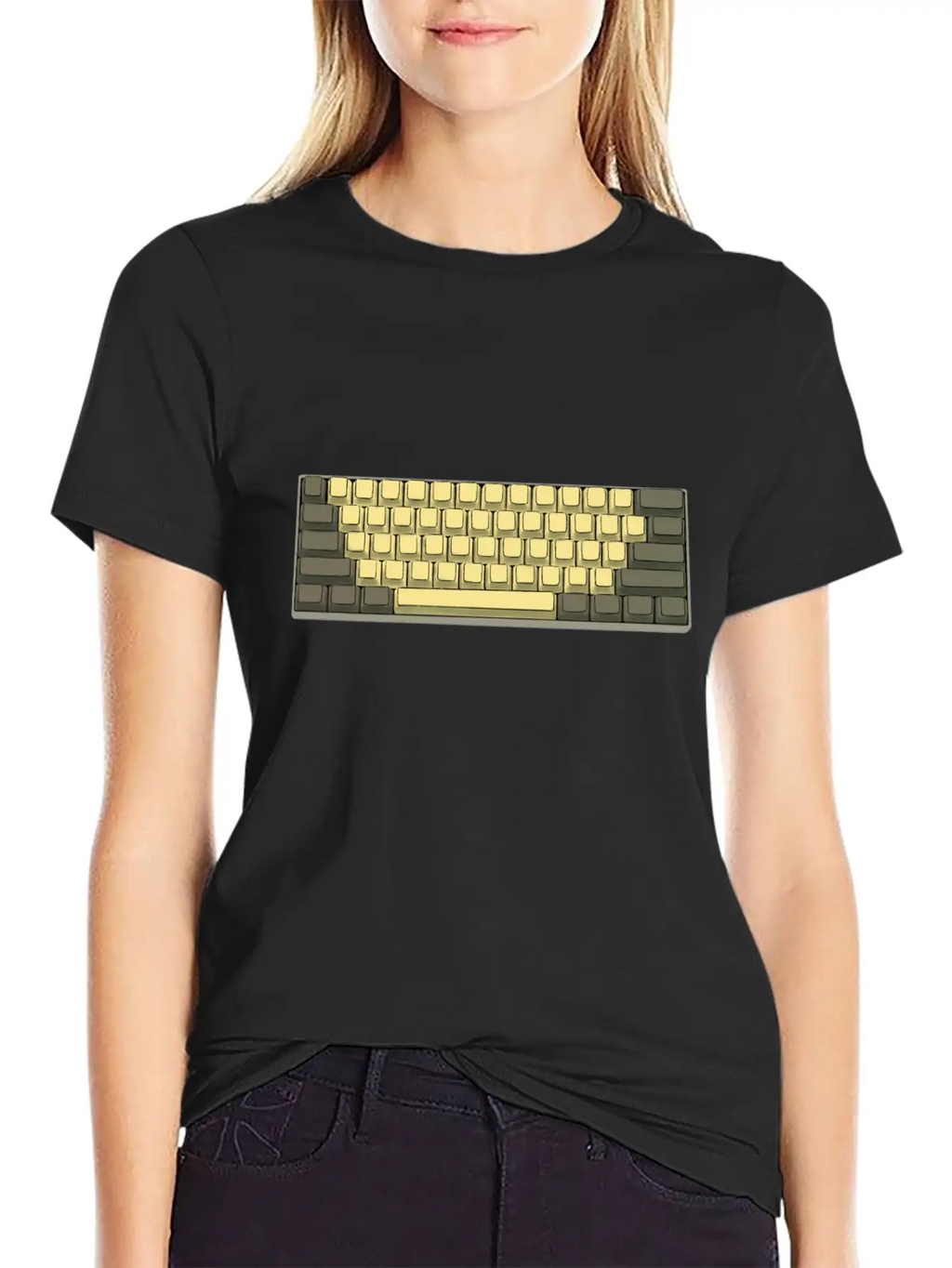 Mechanical Keyboard 60% Retro Breathable Soft Cotton T-Shirt – Timeless Casual Look