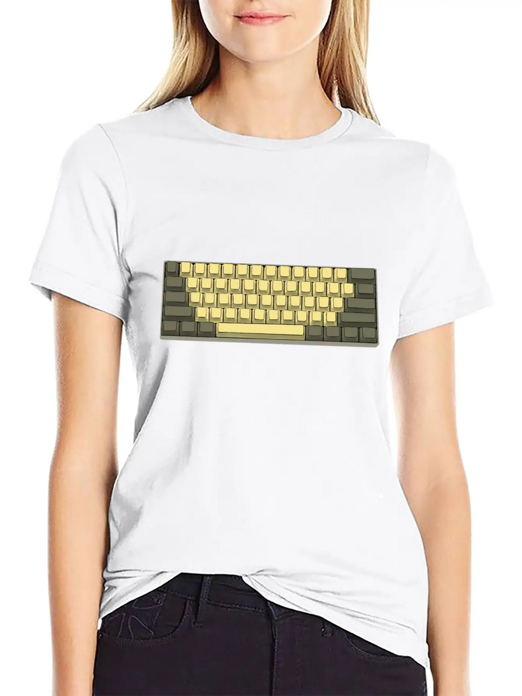 Mechanical Keyboard 60% Retro Breathable Soft Cotton T-Shirt – Timeless Casual Look