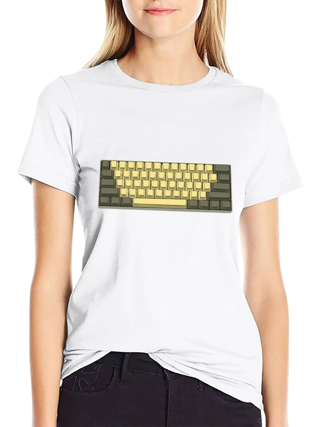 Mechanical Keyboard 60% Retro Breathable Soft Cotton T-Shirt – Timeless Casual Look