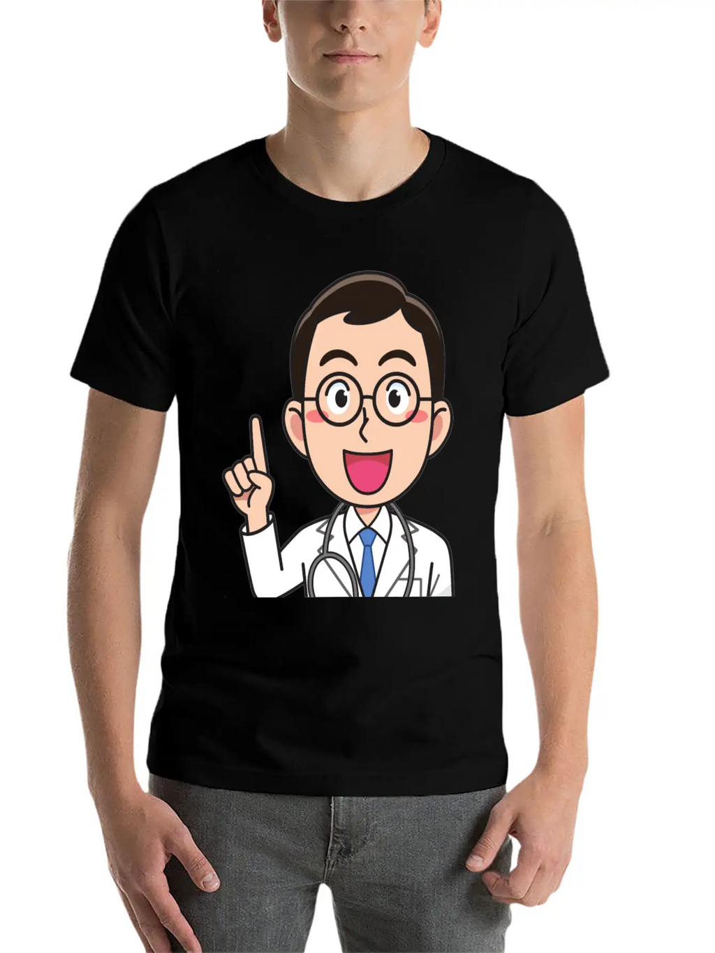 Medicine Doctor Man, With Stethoscope, Talking Classic Cotton Tee – Unisex Comfort For Any Season