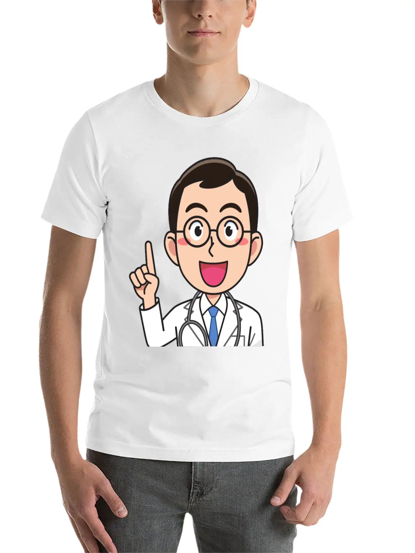 Medicine Doctor Man, With Stethoscope, Talking Classic Cotton Tee – Unisex Comfort For Any Season