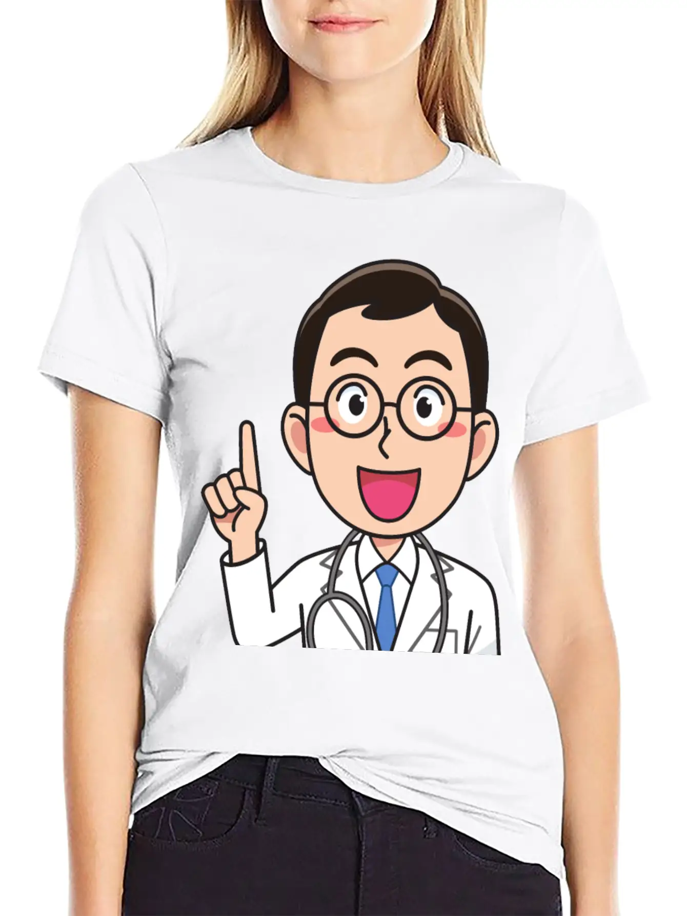 Medicine Doctor Man, With Stethoscope, Talking Classic Cotton Tee – Unisex Comfort For Any Season