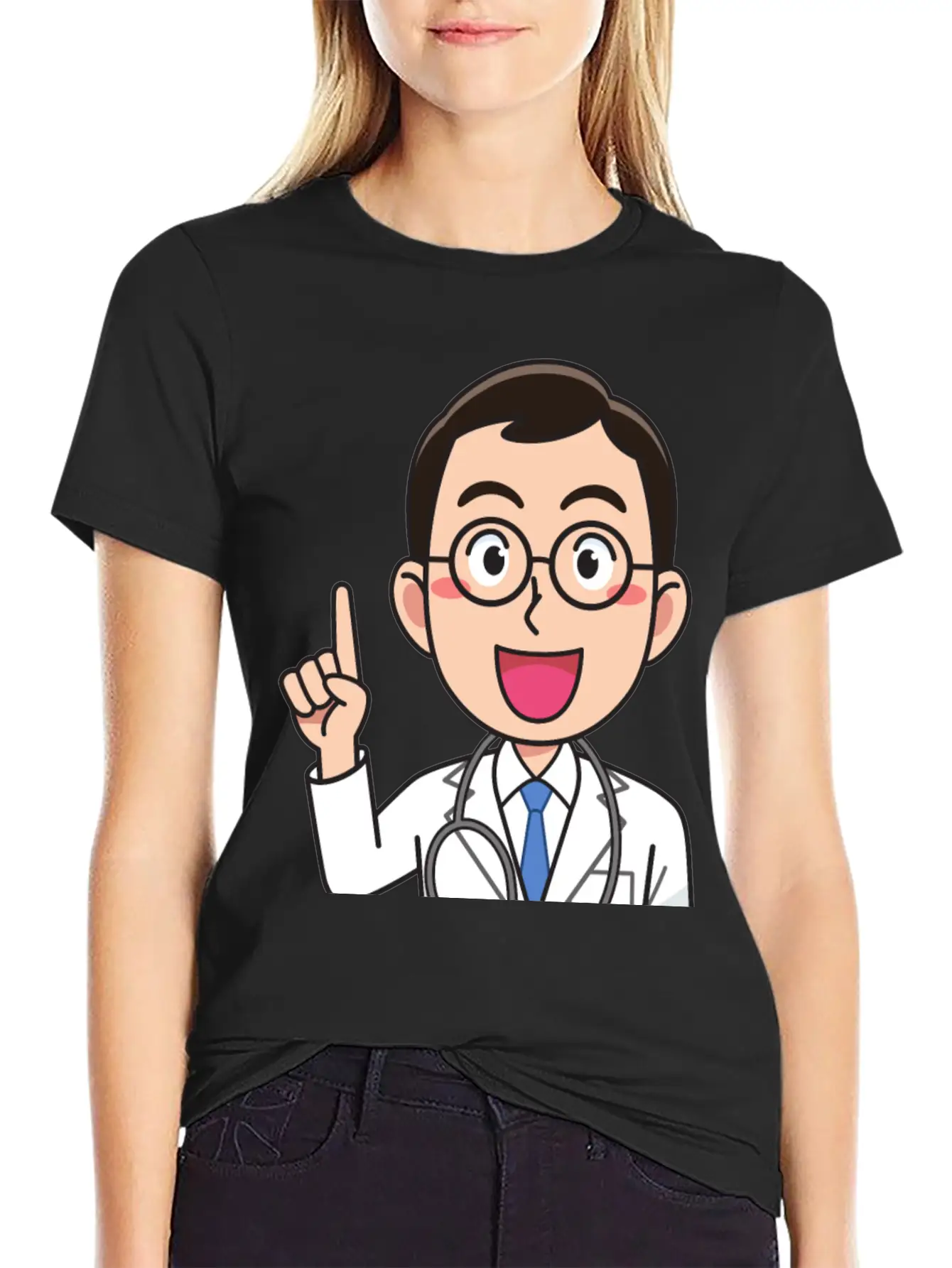 Medicine Doctor Man, With Stethoscope, Talking Classic Cotton Tee – Unisex Comfort For Any Season