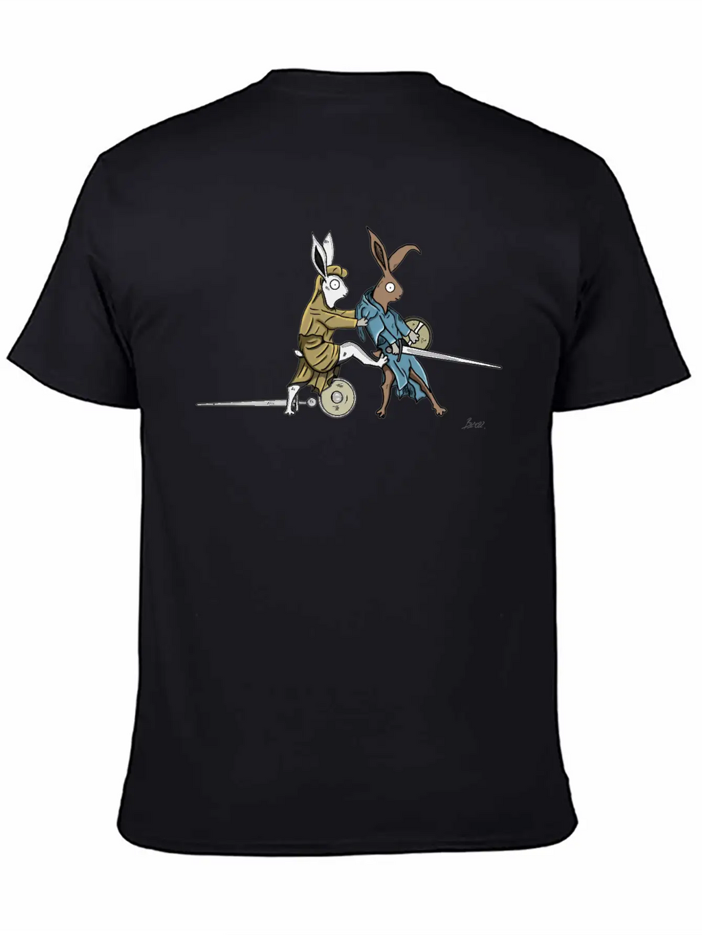 Medieval Rabbits In The Towerfechtbuch Timeless Short Sleeve Tee – Comfy And Minimalist Design