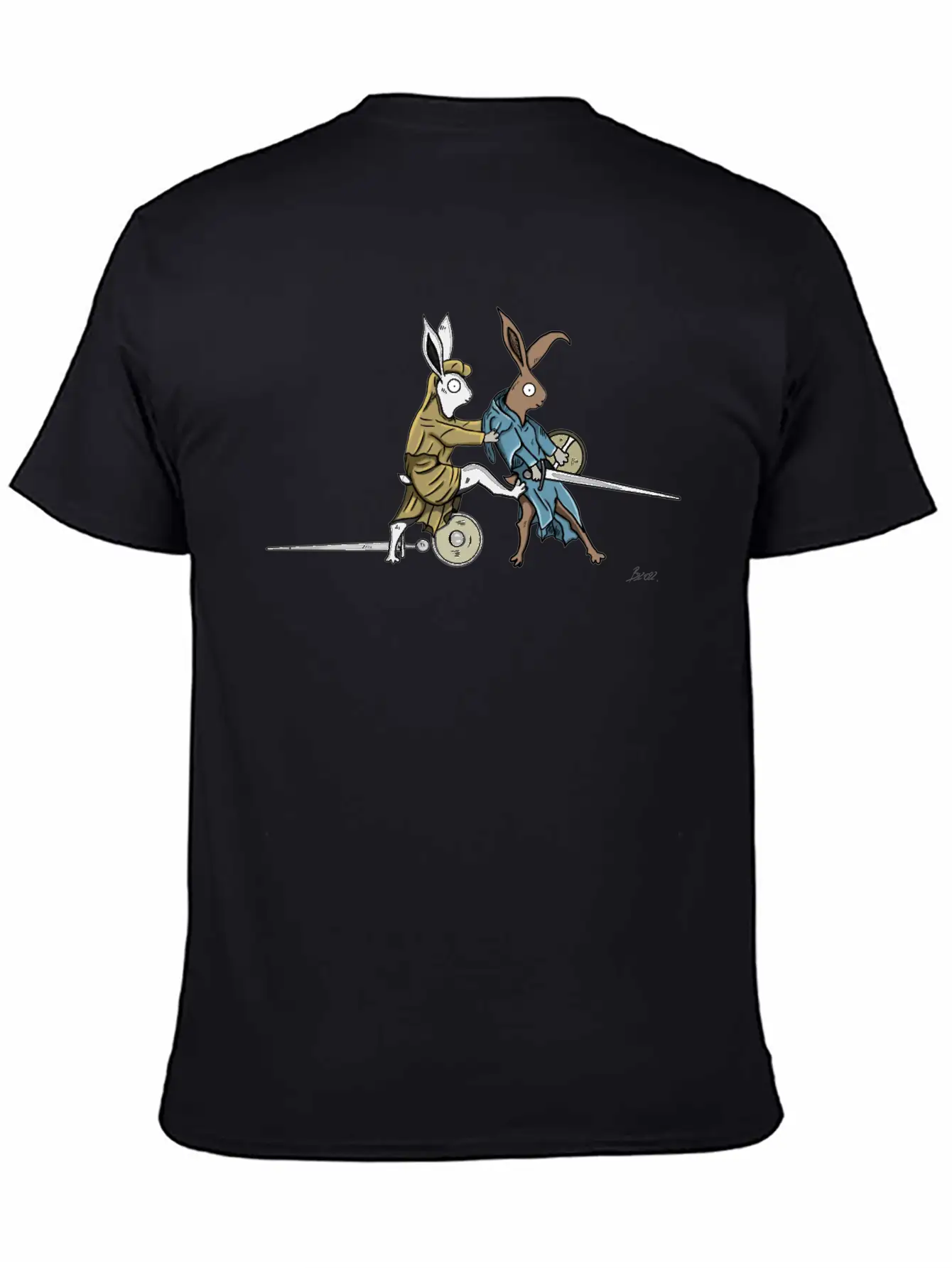 Medieval Rabbits In The Towerfechtbuch Timeless Short Sleeve Tee – Comfy And Minimalist Design
