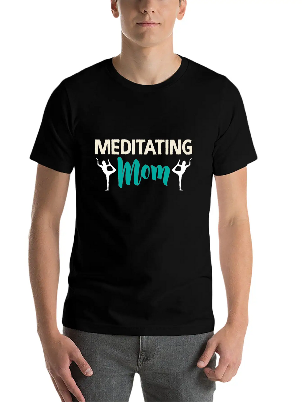 Meditating Mom | Meditation Yoga Mother Meditate Timeless Short Sleeve Tee – Comfy And Minimalist Design