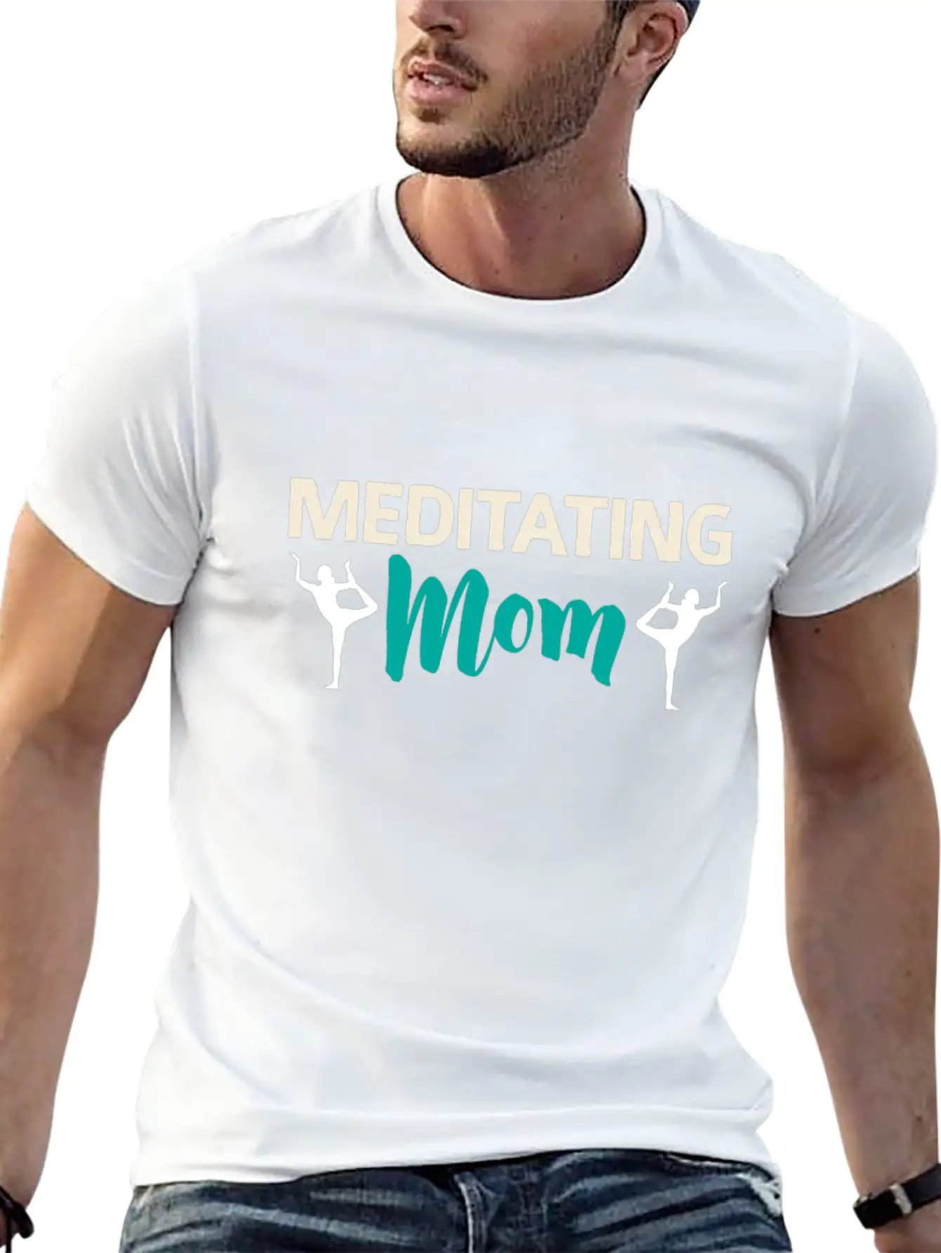 Meditating Mom | Meditation Yoga Mother Meditate Timeless Short Sleeve Tee – Comfy And Minimalist Design