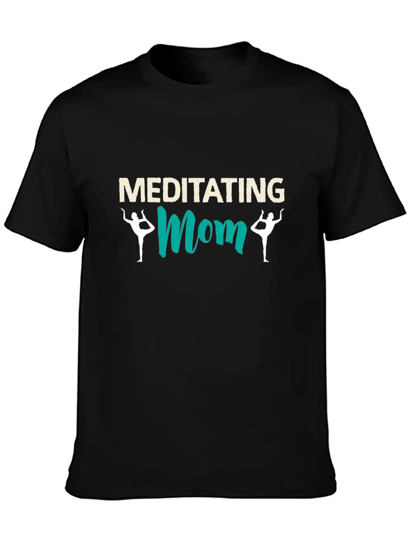 Meditating Mom | Meditation Yoga Mother Meditate Timeless Short Sleeve Tee – Comfy And Minimalist Design