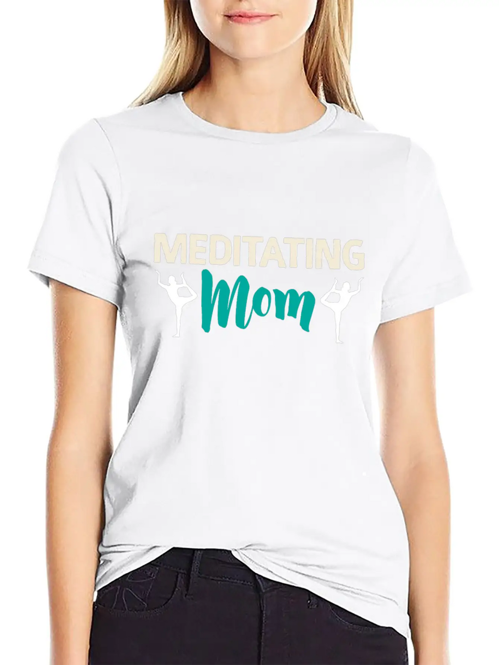 Meditating Mom | Meditation Yoga Mother Meditate Timeless Short Sleeve Tee – Comfy And Minimalist Design