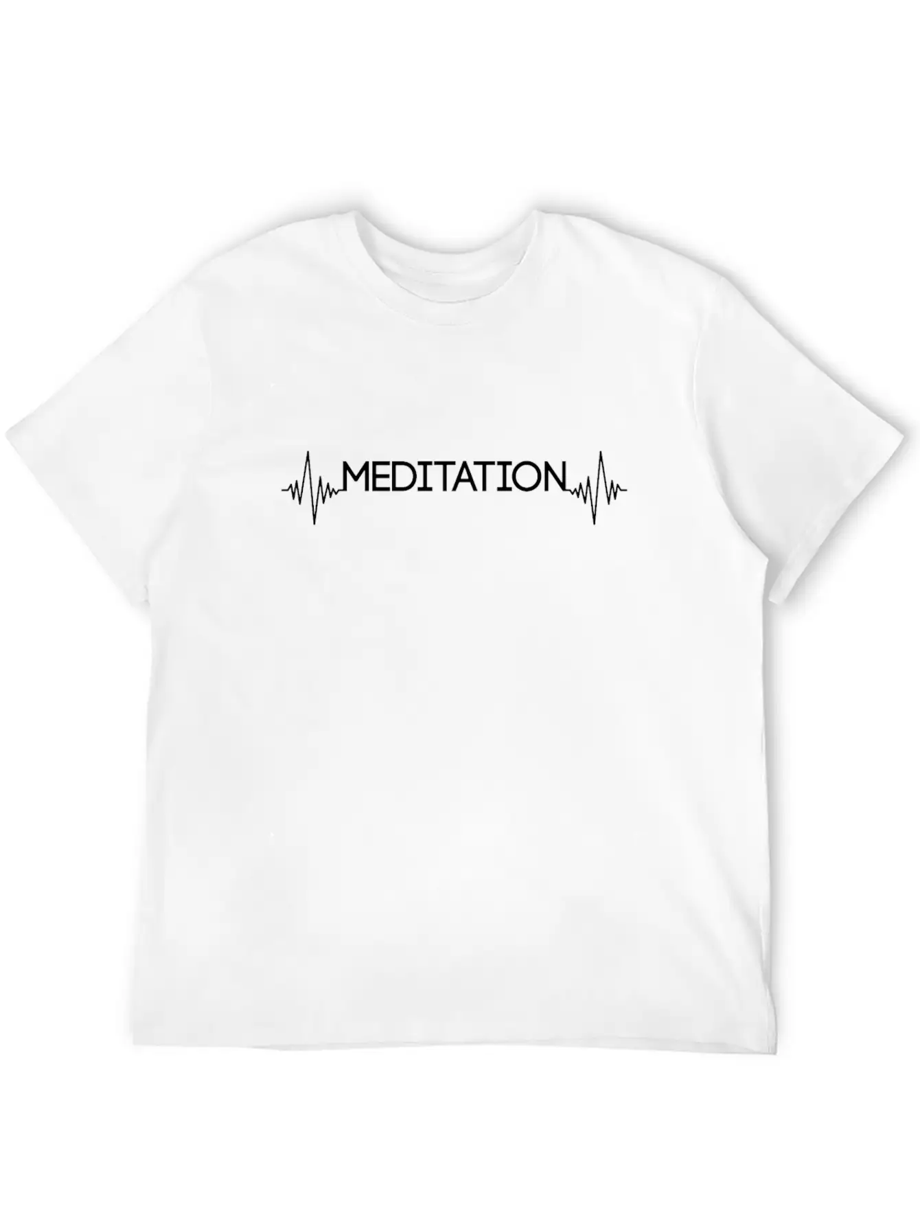Meditation Heartbeat Essential Cotton Tee For Daily Outfits – Unisex Style