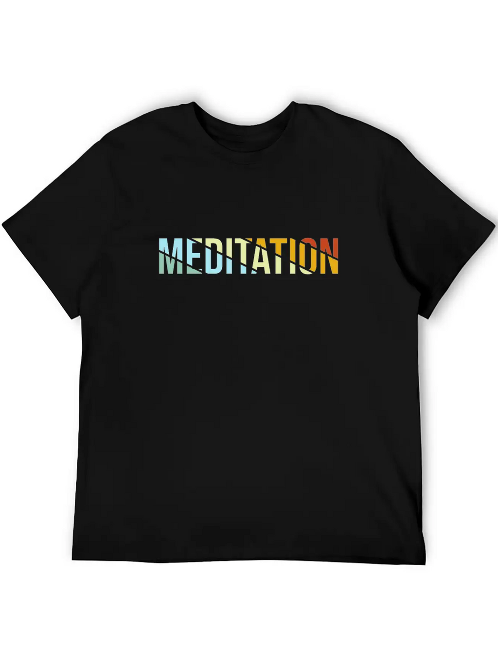 Meditation Retro Breathable Soft Cotton T-Shirt – Timeless Casual Look