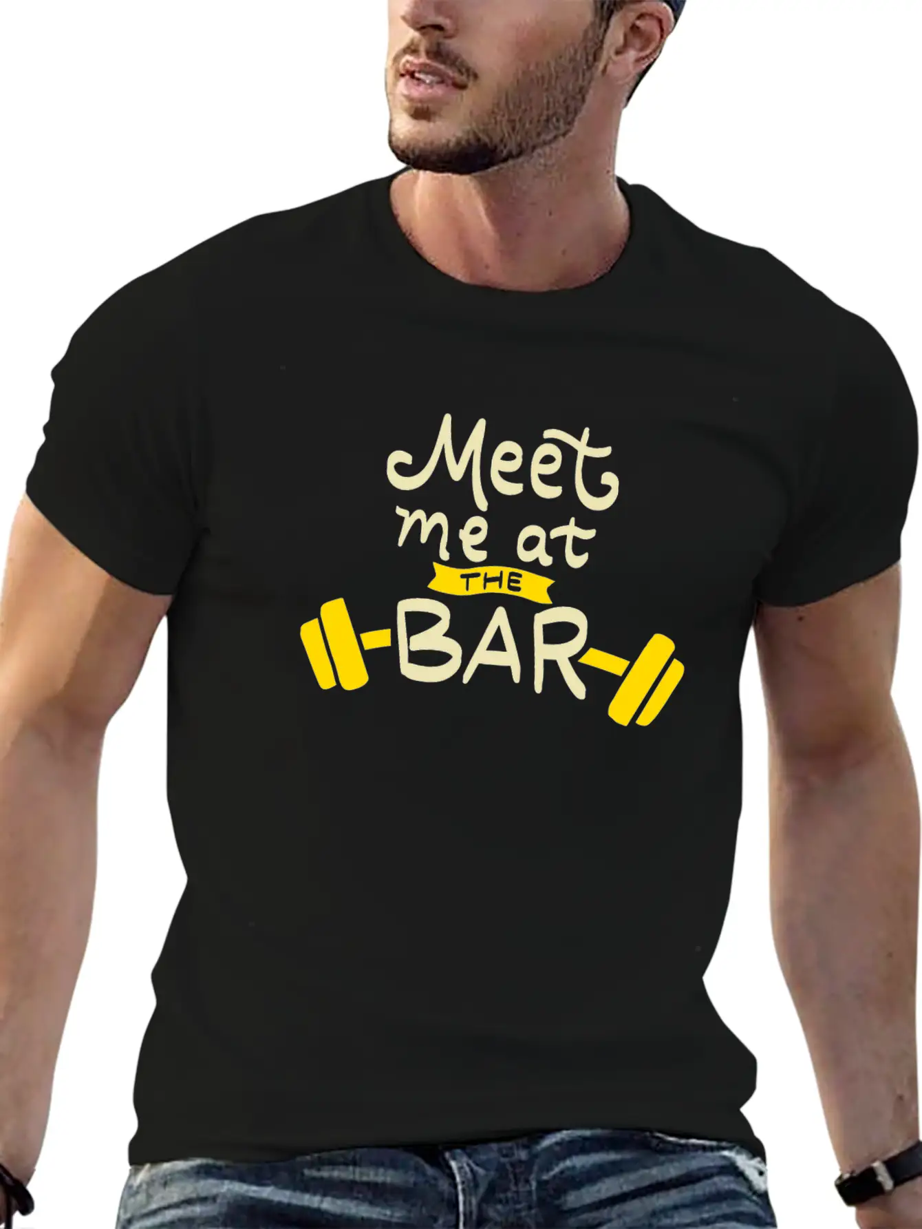 Meet Me At The Bar Essential Cotton Tee For Daily Outfits – Unisex Style