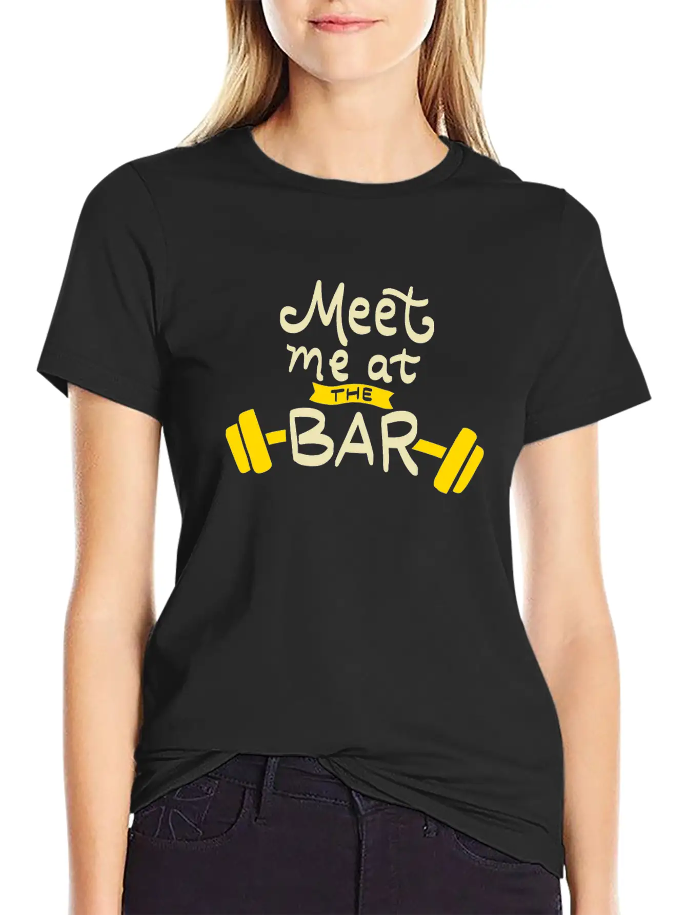 Meet Me At The Bar Essential Cotton Tee For Daily Outfits – Unisex Style
