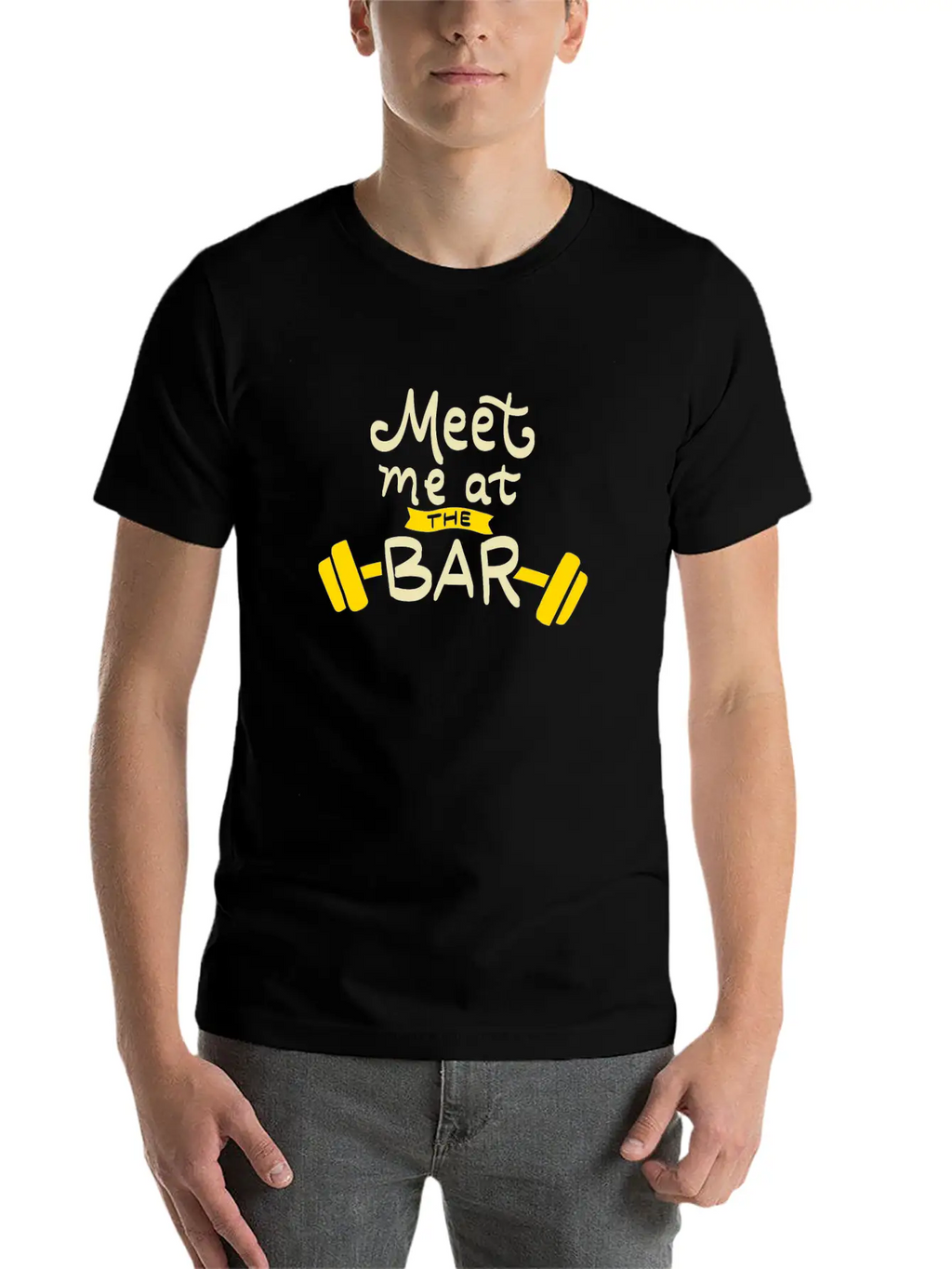 Meet Me At The Bar Essential Cotton Tee For Daily Outfits – Unisex Style