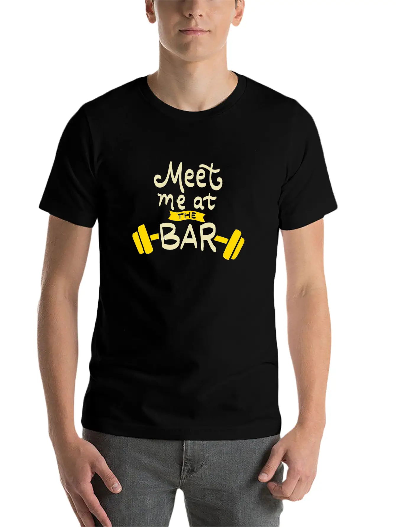 Meet Me At The Bar Essential Cotton Tee For Daily Outfits – Unisex Style