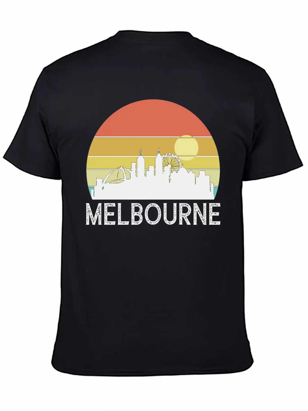 Melbourne Sunset Essential Cotton Tee For Daily Outfits – Unisex Style