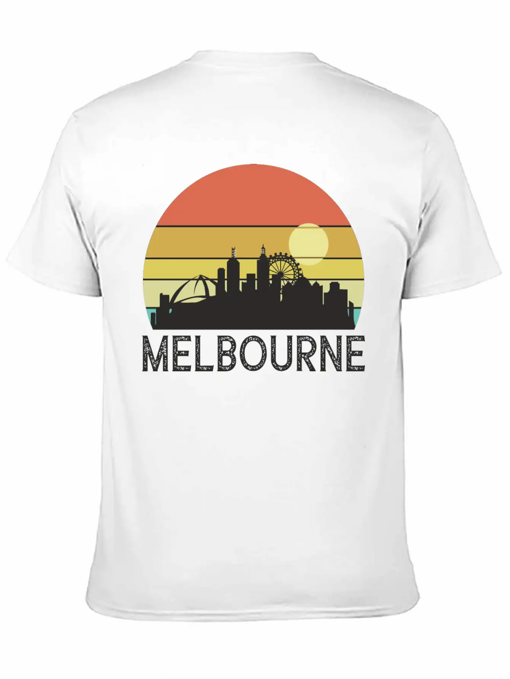 Melbourne Sunset Essential Cotton Tee For Daily Outfits – Unisex Style