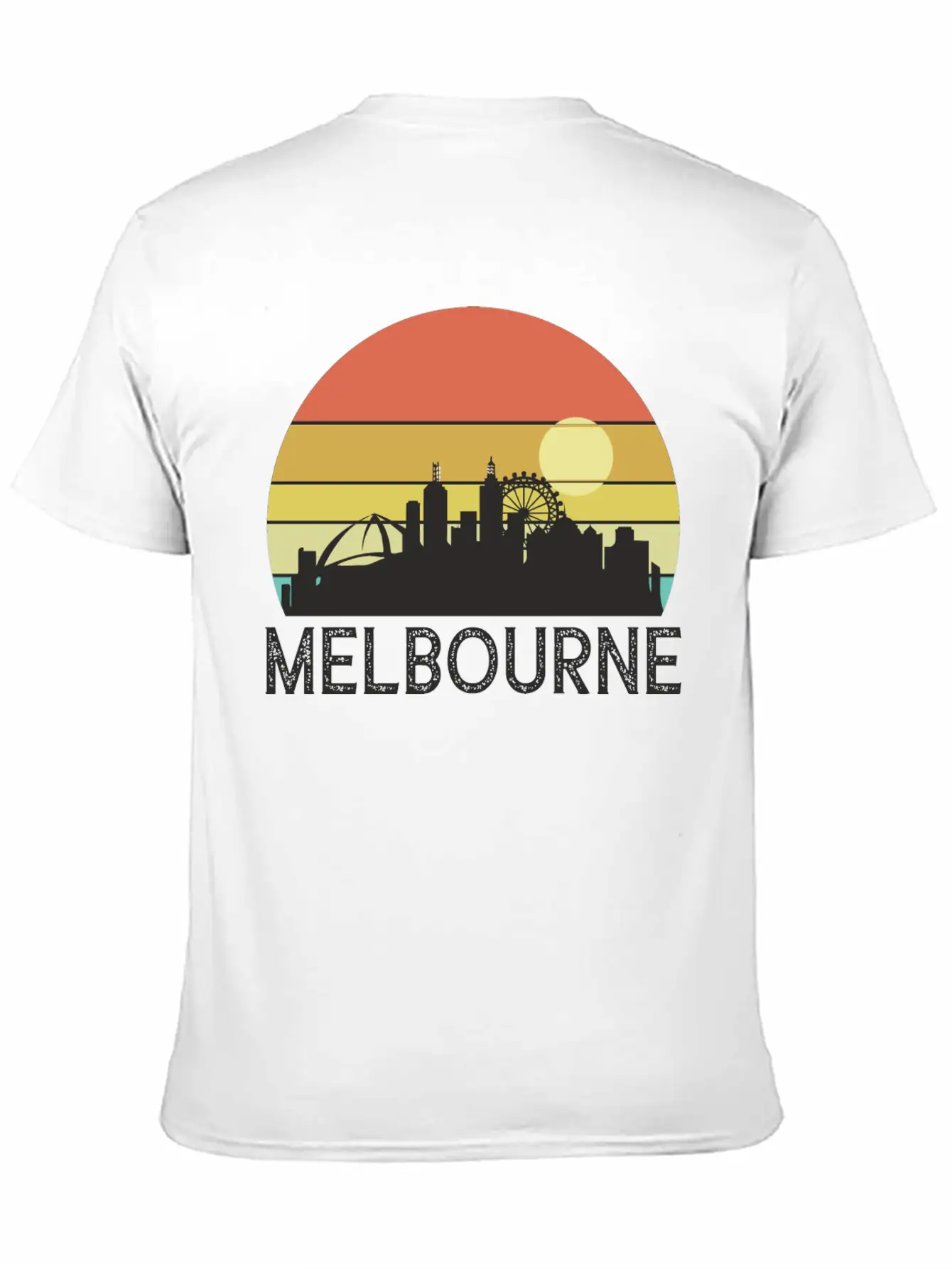 Melbourne Sunset Essential Cotton Tee For Daily Outfits – Unisex Style