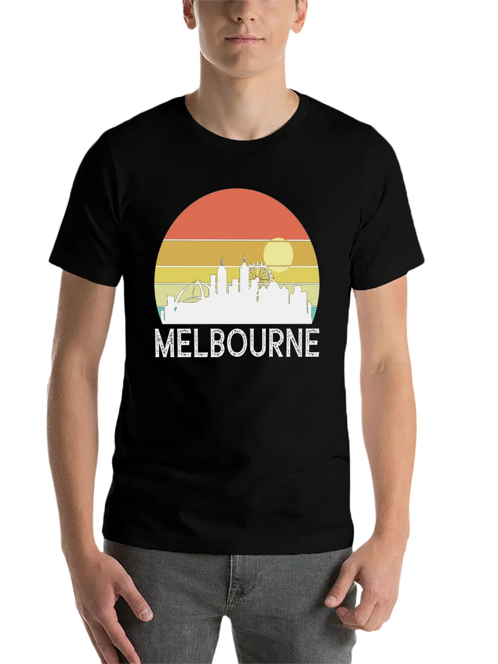 Melbourne Sunset Essential Cotton Tee For Daily Outfits – Unisex Style