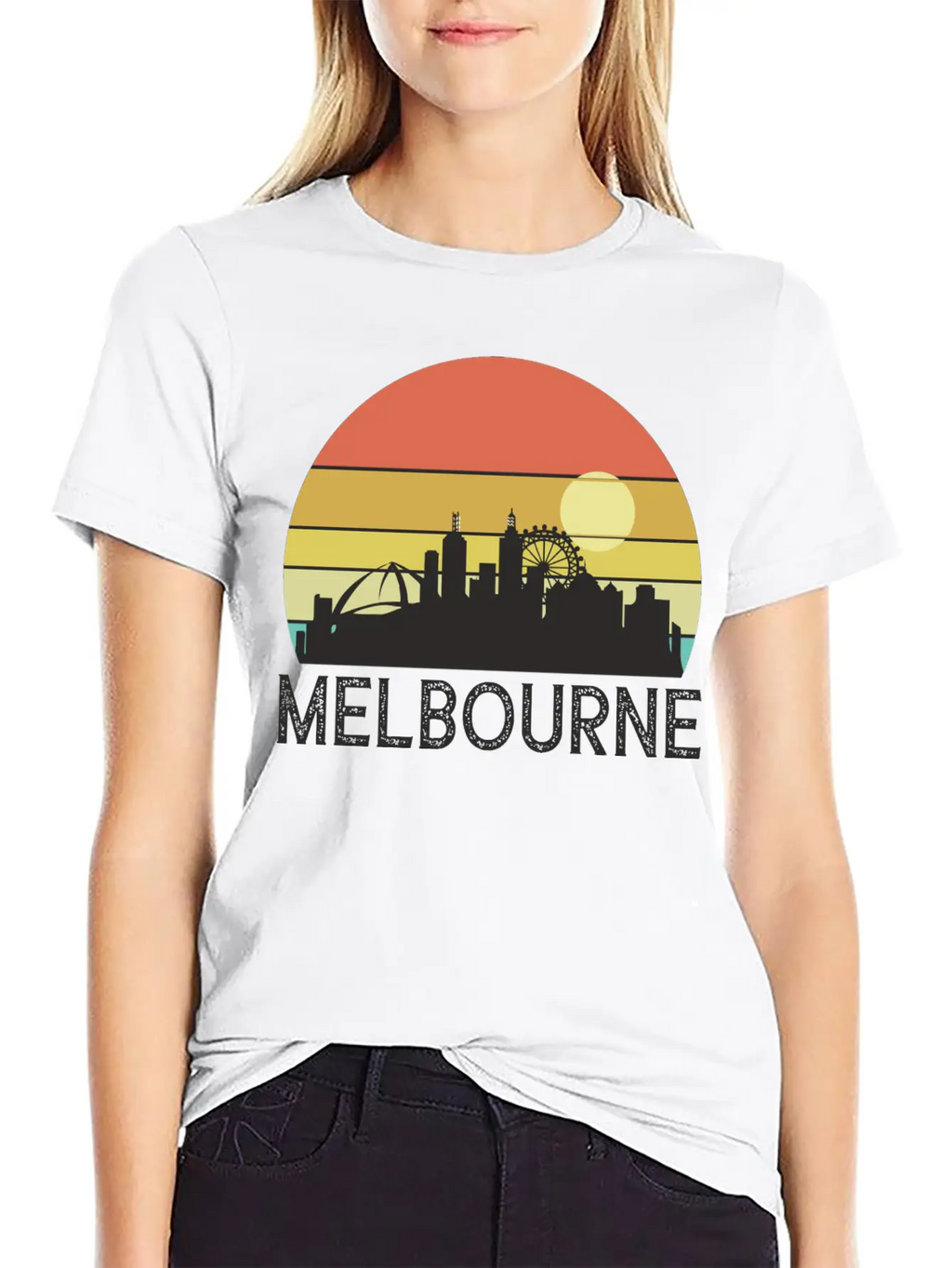 Melbourne Sunset Essential Cotton Tee For Daily Outfits – Unisex Style