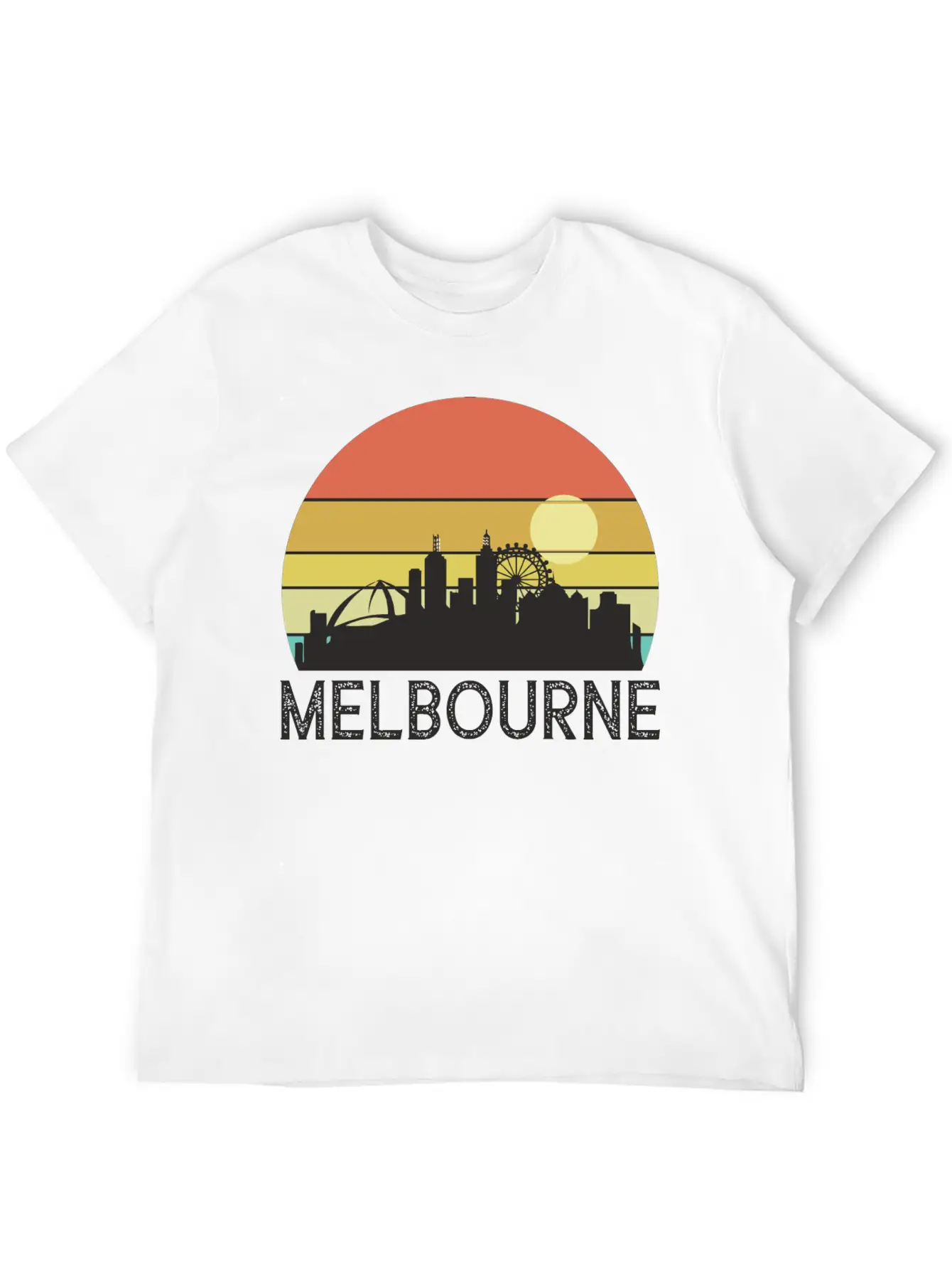 Melbourne Sunset Essential Cotton Tee For Daily Outfits – Unisex Style