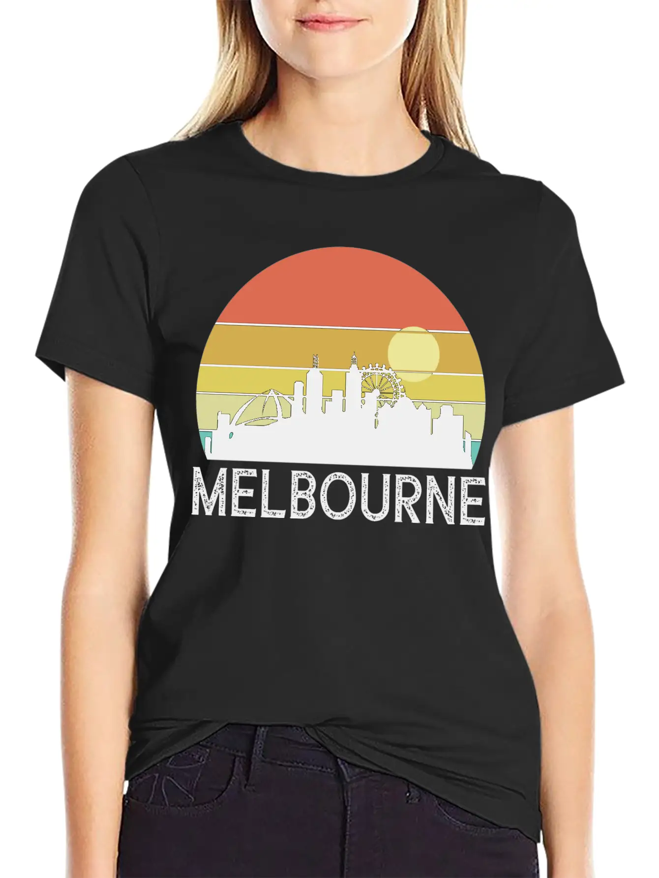 Melbourne Sunset Essential Cotton Tee For Daily Outfits – Unisex Style