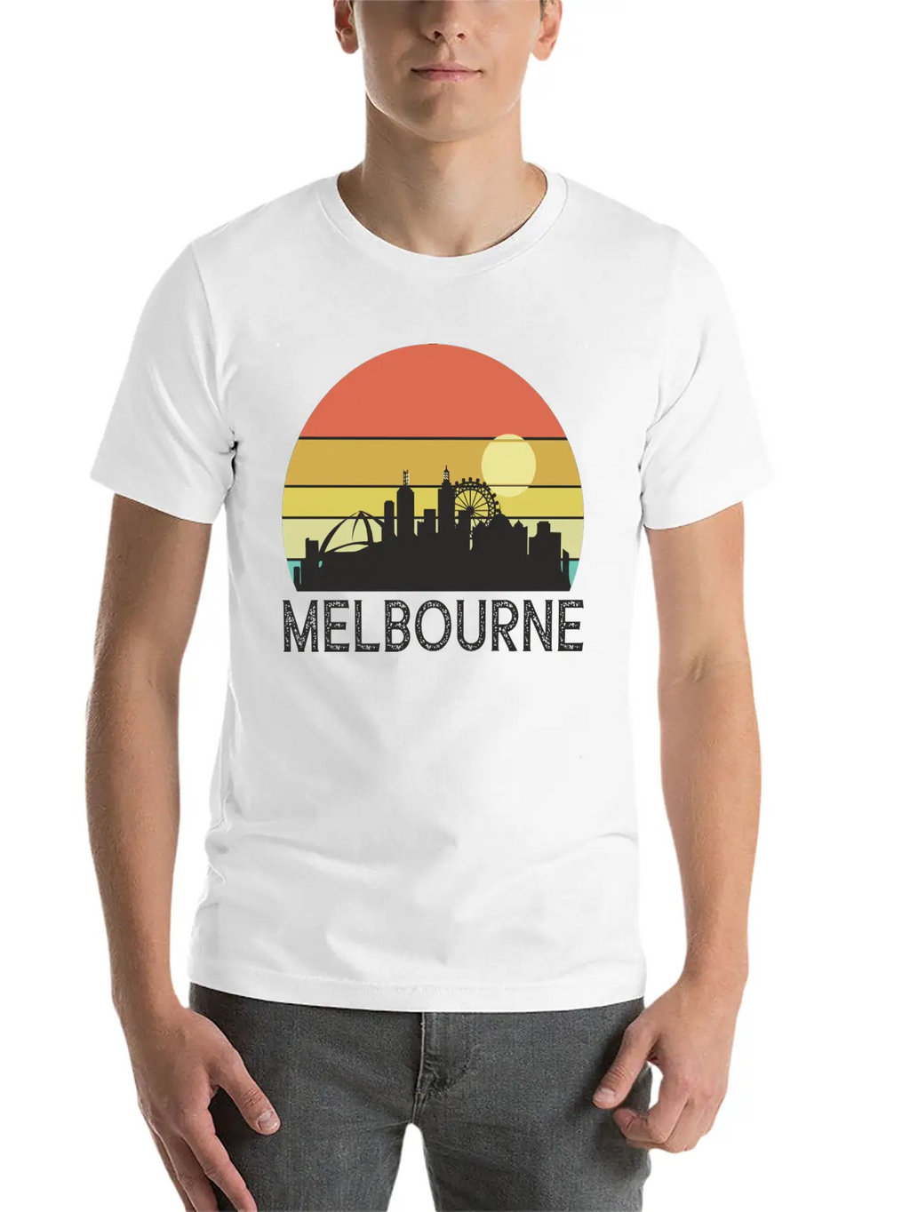 Melbourne Sunset Essential Cotton Tee For Daily Outfits – Unisex Style