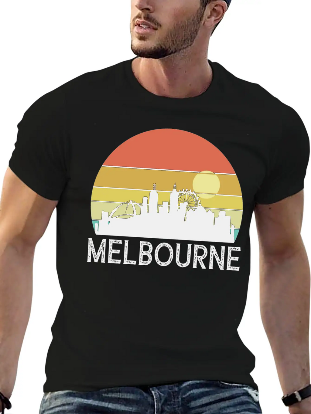 Melbourne Sunset Essential Cotton Tee For Daily Outfits – Unisex Style