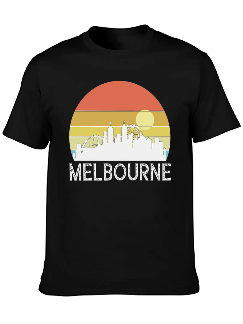 Melbourne Sunset Essential Cotton Tee For Daily Outfits – Unisex Style