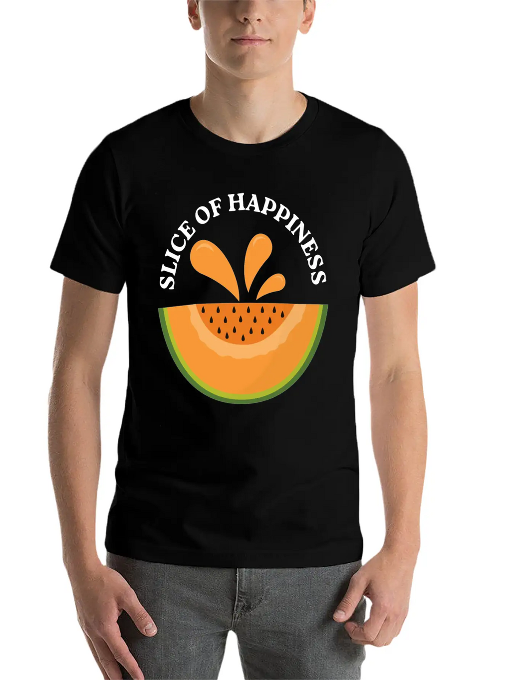 Melon Slice Of Happiness Classic Cotton Tee – Unisex Comfort For Any Season