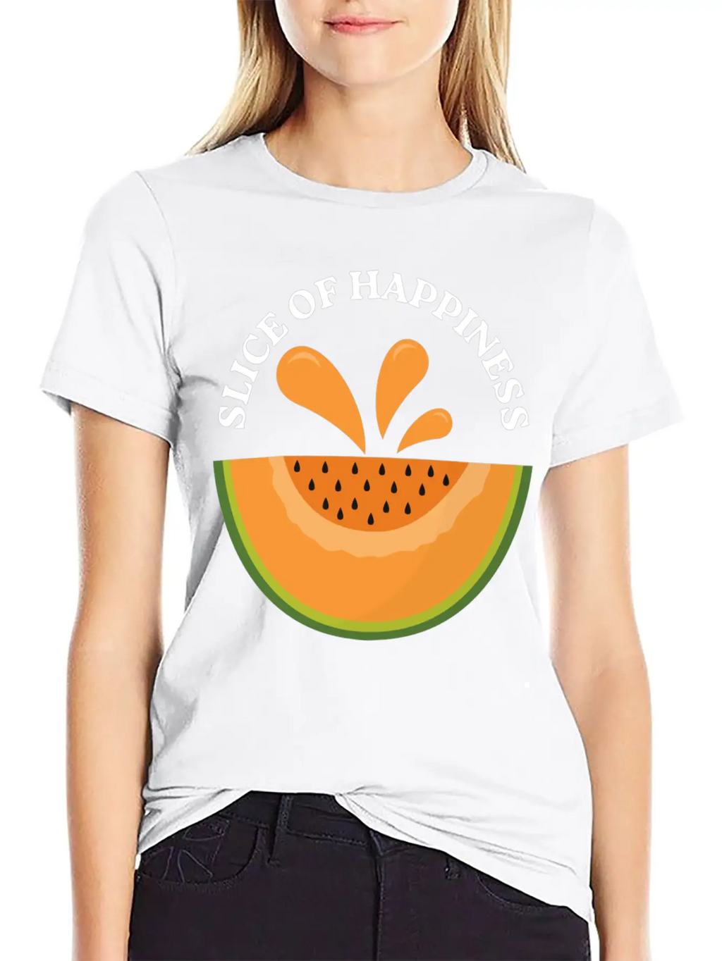 Melon Slice Of Happiness Classic Cotton Tee – Unisex Comfort For Any Season