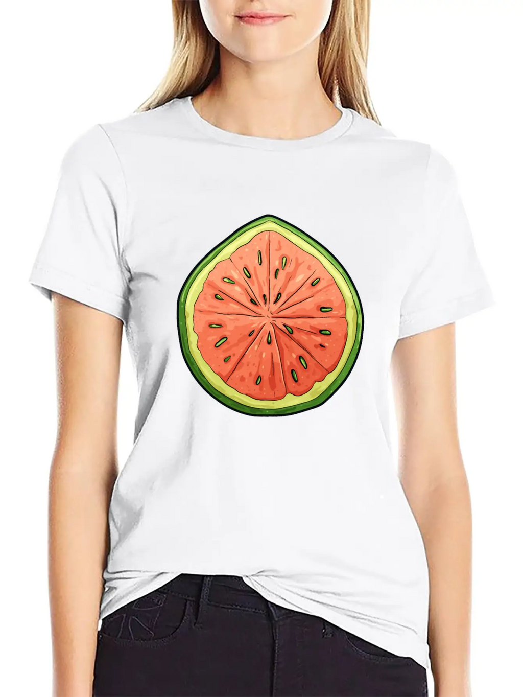 Melon Slice - Vibrant Oasis Classic Cotton Tee – Unisex Comfort For Any Season