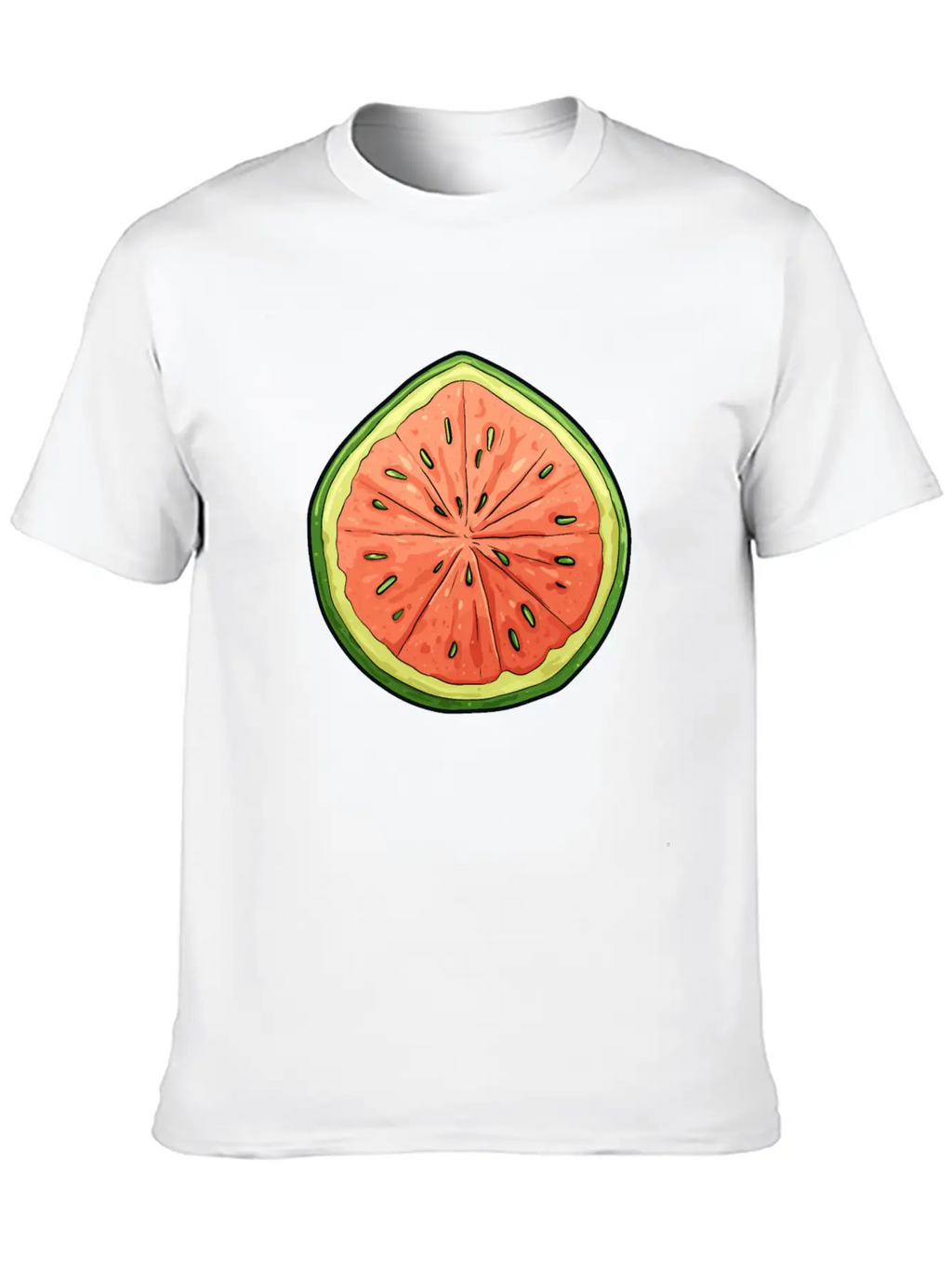 Melon Slice - Vibrant Oasis Classic Cotton Tee – Unisex Comfort For Any Season