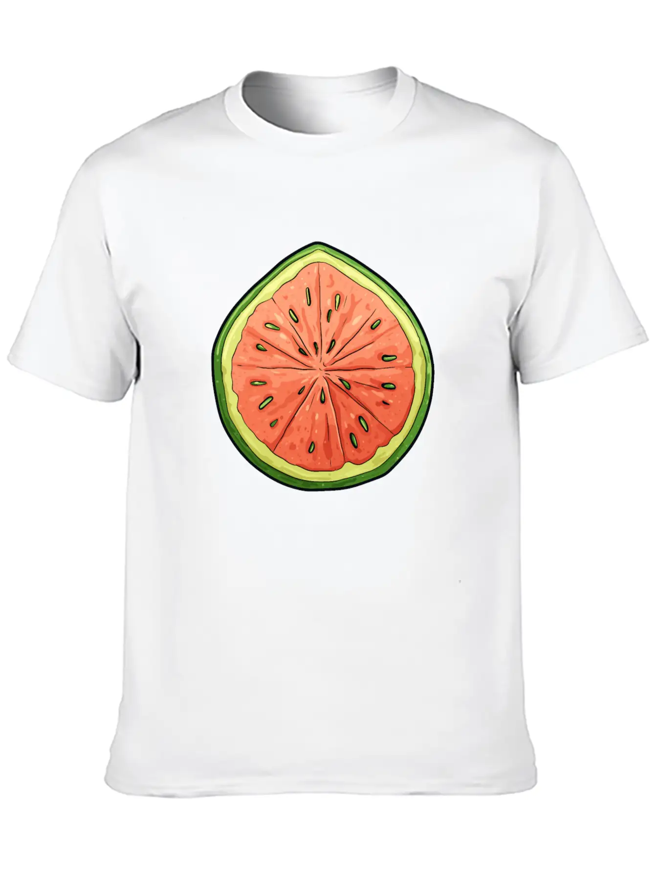 Melon Slice - Vibrant Oasis Classic Cotton Tee – Unisex Comfort For Any Season