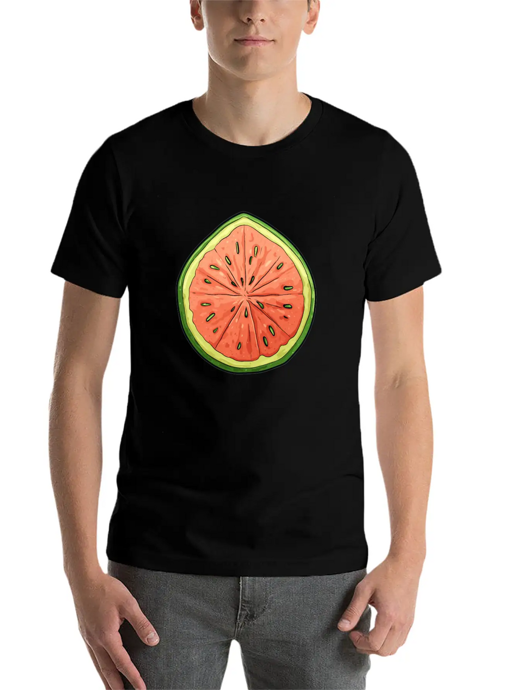 Melon Slice - Vibrant Oasis Classic Cotton Tee – Unisex Comfort For Any Season