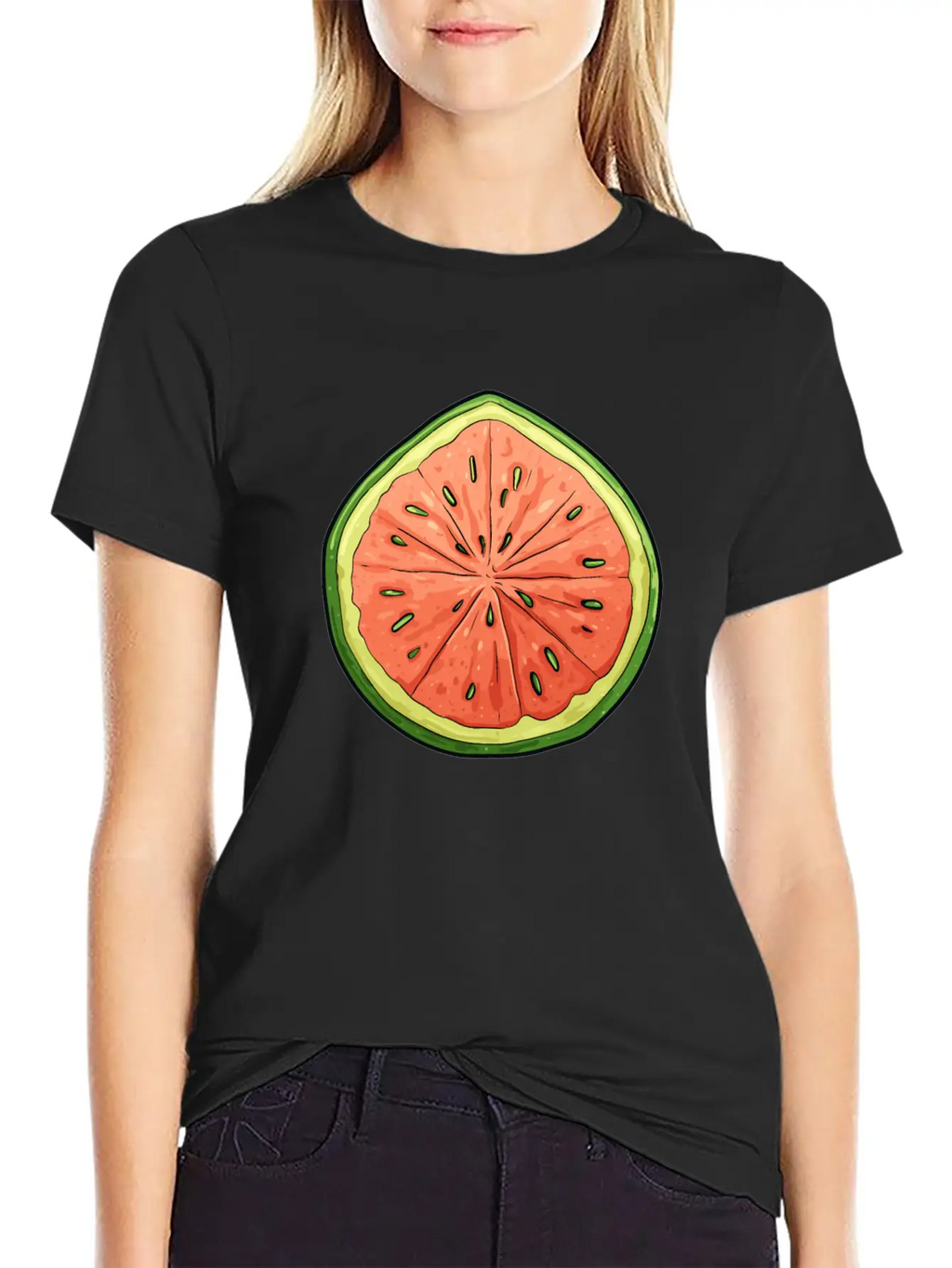 Melon Slice - Vibrant Oasis Classic Cotton Tee – Unisex Comfort For Any Season