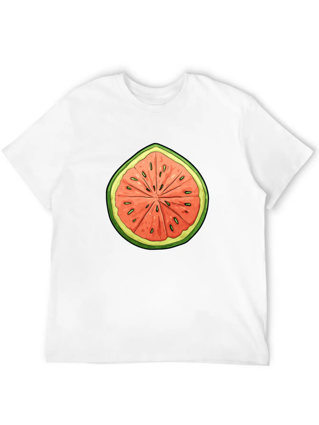 Melon Slice - Vibrant Oasis Classic Cotton Tee – Unisex Comfort For Any Season