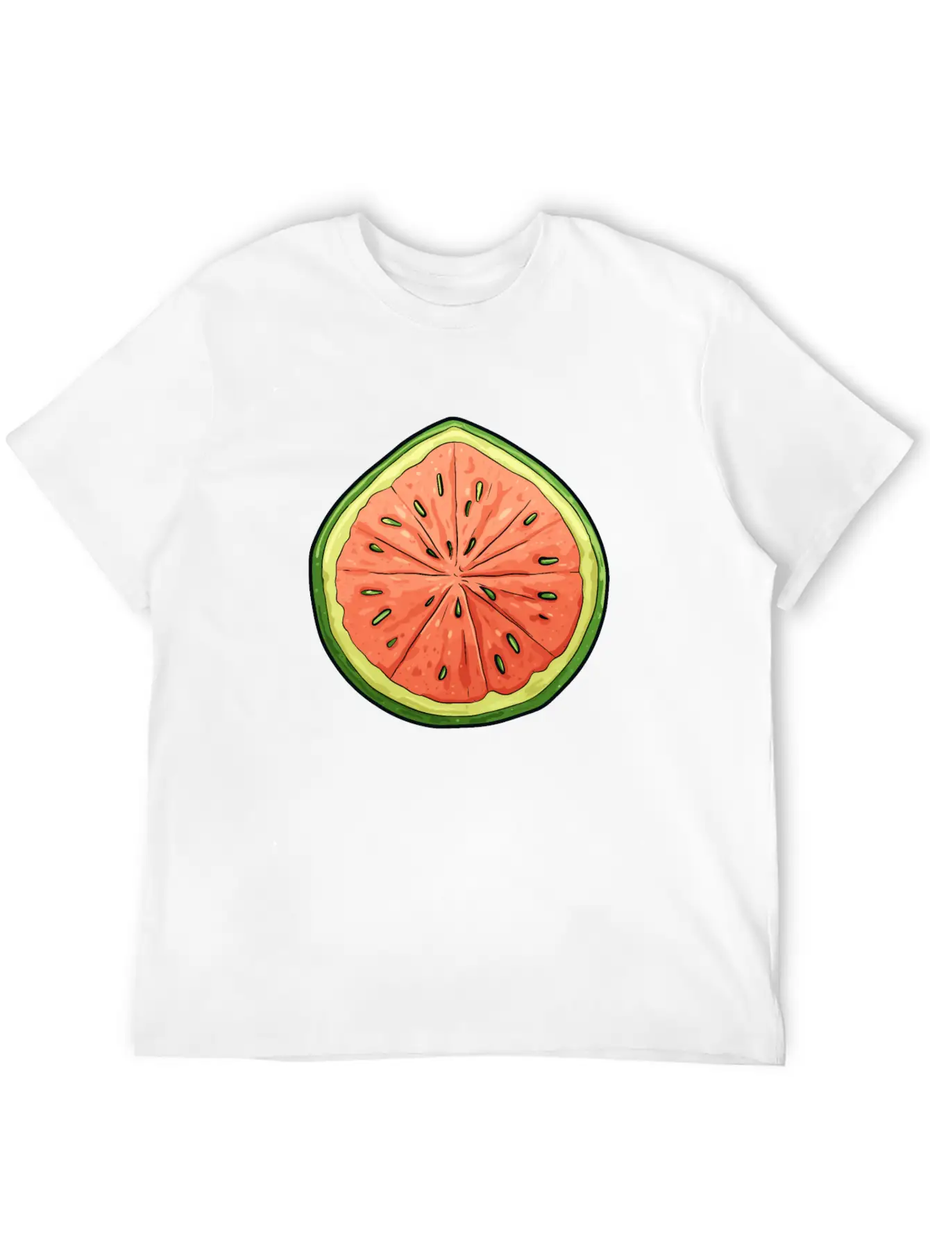 Melon Slice - Vibrant Oasis Classic Cotton Tee – Unisex Comfort For Any Season
