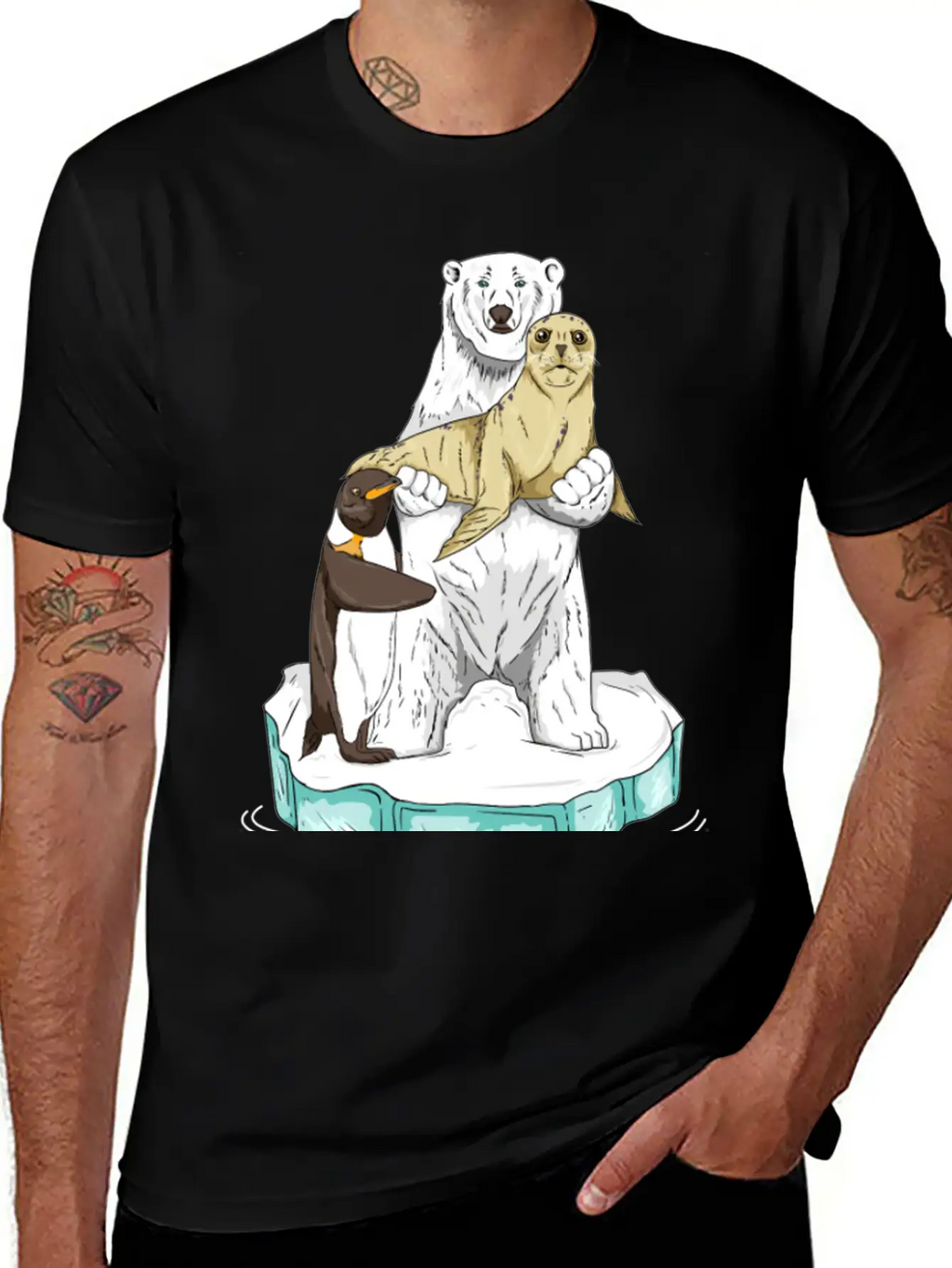Meltdown In Progress Global Warming Bear Climate Unisex Casual T-Shirt – Clean Design For Daily Comfort