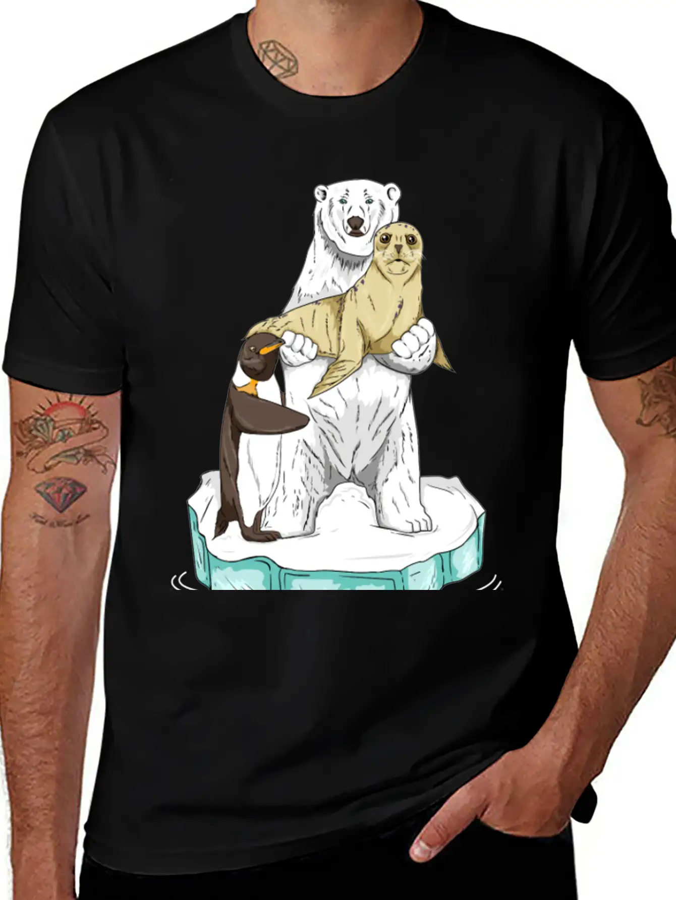 Meltdown In Progress Global Warming Bear Climate Unisex Casual T-Shirt – Clean Design For Daily Comfort