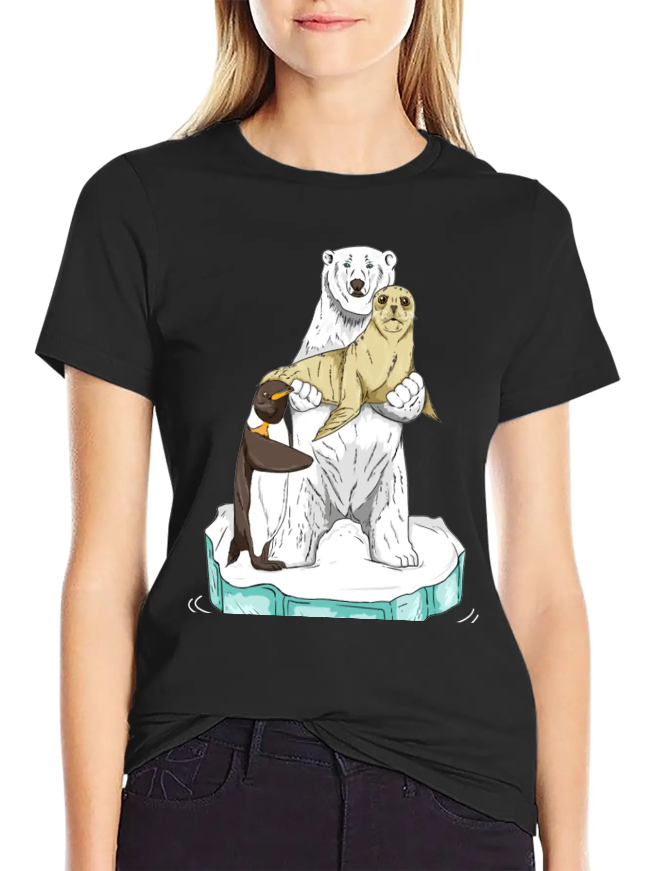 Meltdown In Progress Global Warming Bear Climate Unisex Casual T-Shirt – Clean Design For Daily Comfort