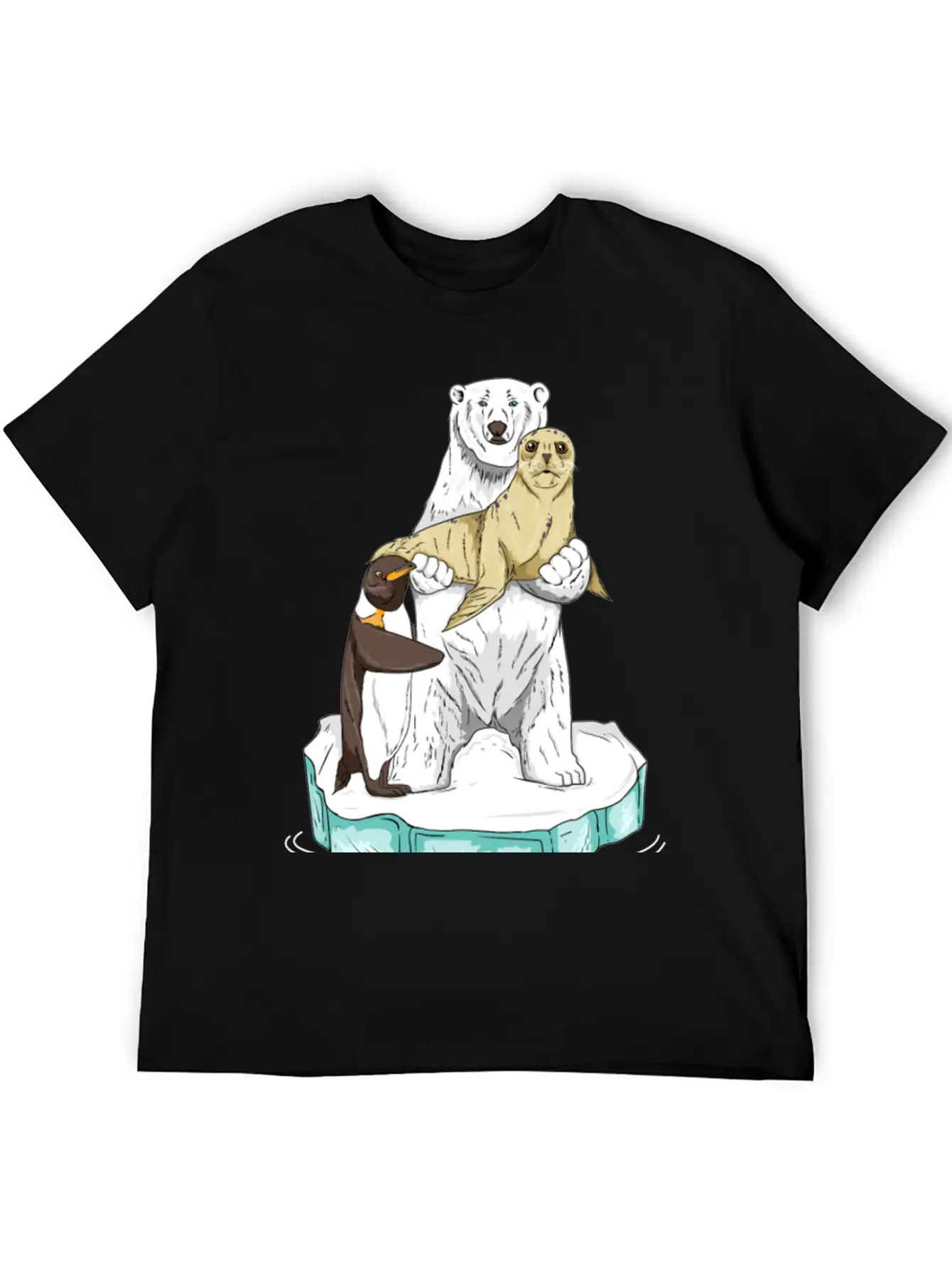 Meltdown In Progress Global Warming Bear Climate Unisex Casual T-Shirt – Clean Design For Daily Comfort
