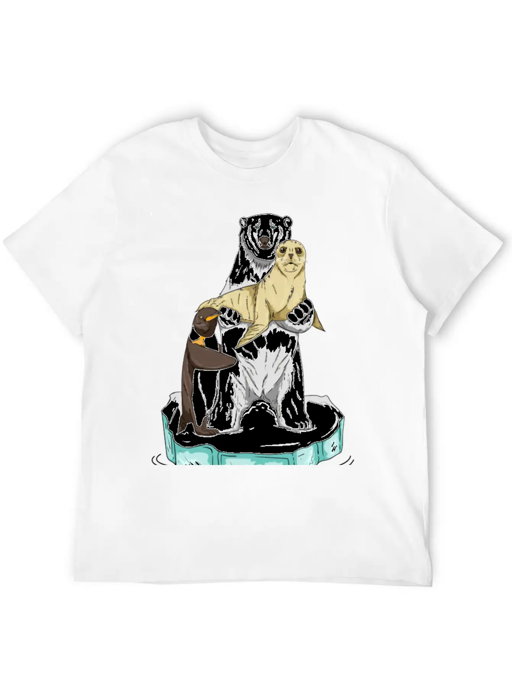 Meltdown In Progress Global Warming Bear Climate Unisex Casual T-Shirt – Clean Design For Daily Comfort