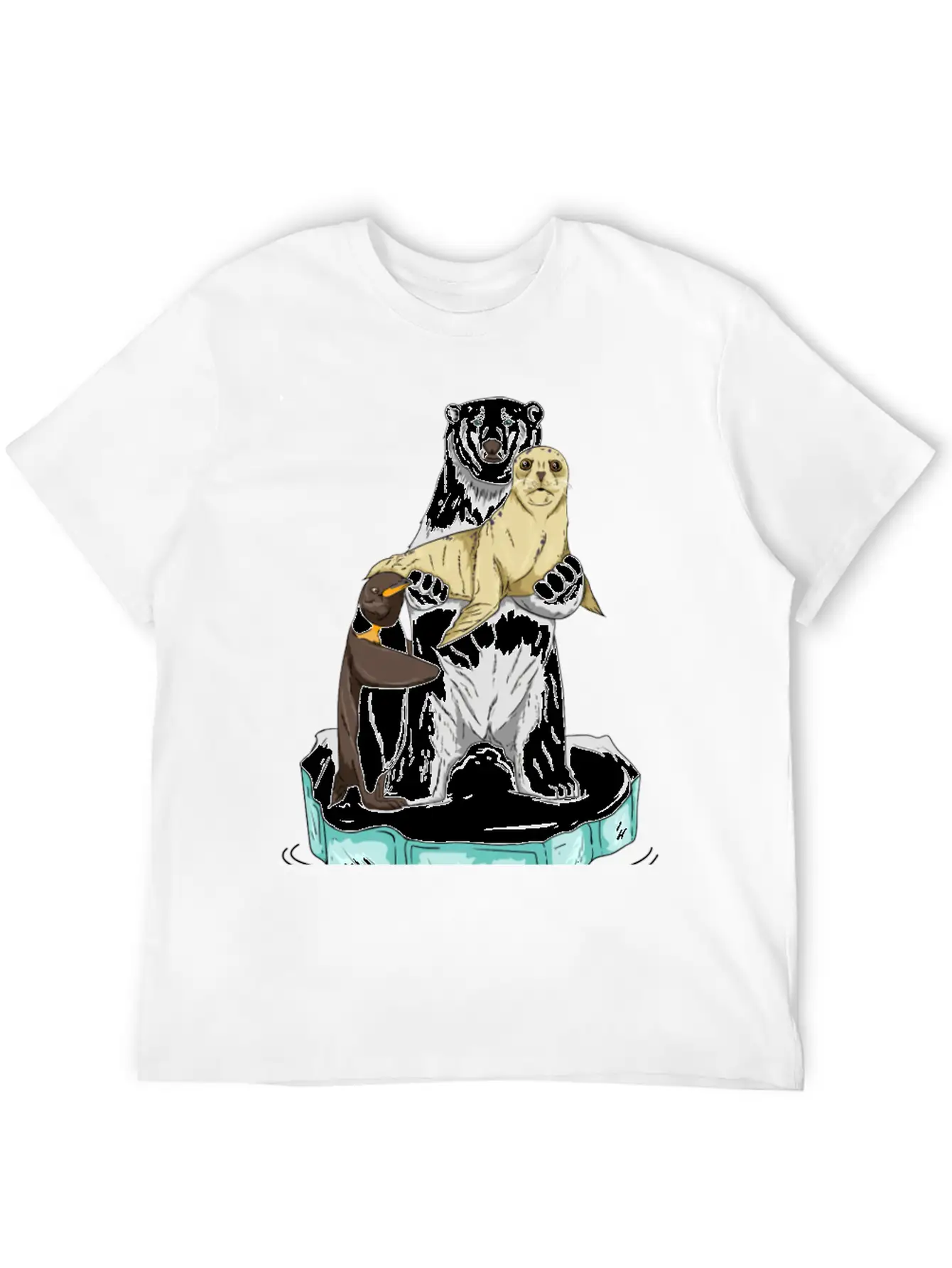 Meltdown In Progress Global Warming Bear Climate Unisex Casual T-Shirt – Clean Design For Daily Comfort