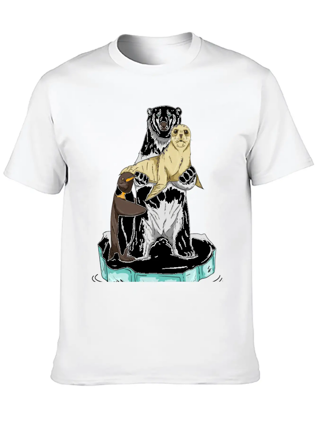 Meltdown In Progress Global Warming Bear Climate Unisex Casual T-Shirt – Clean Design For Daily Comfort