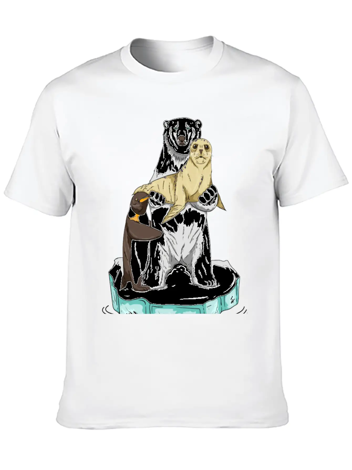 Meltdown In Progress Global Warming Bear Climate Unisex Casual T-Shirt – Clean Design For Daily Comfort