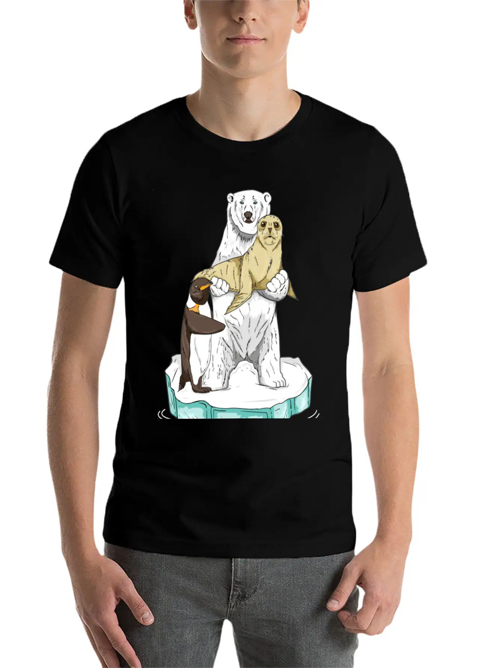 Meltdown In Progress Global Warming Bear Climate Unisex Casual T-Shirt – Clean Design For Daily Comfort