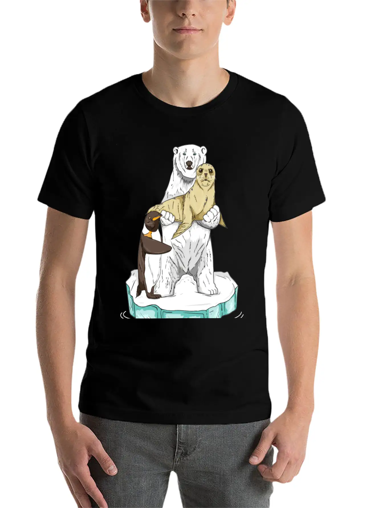 Meltdown In Progress Global Warming Bear Climate Unisex Casual T-Shirt – Clean Design For Daily Comfort