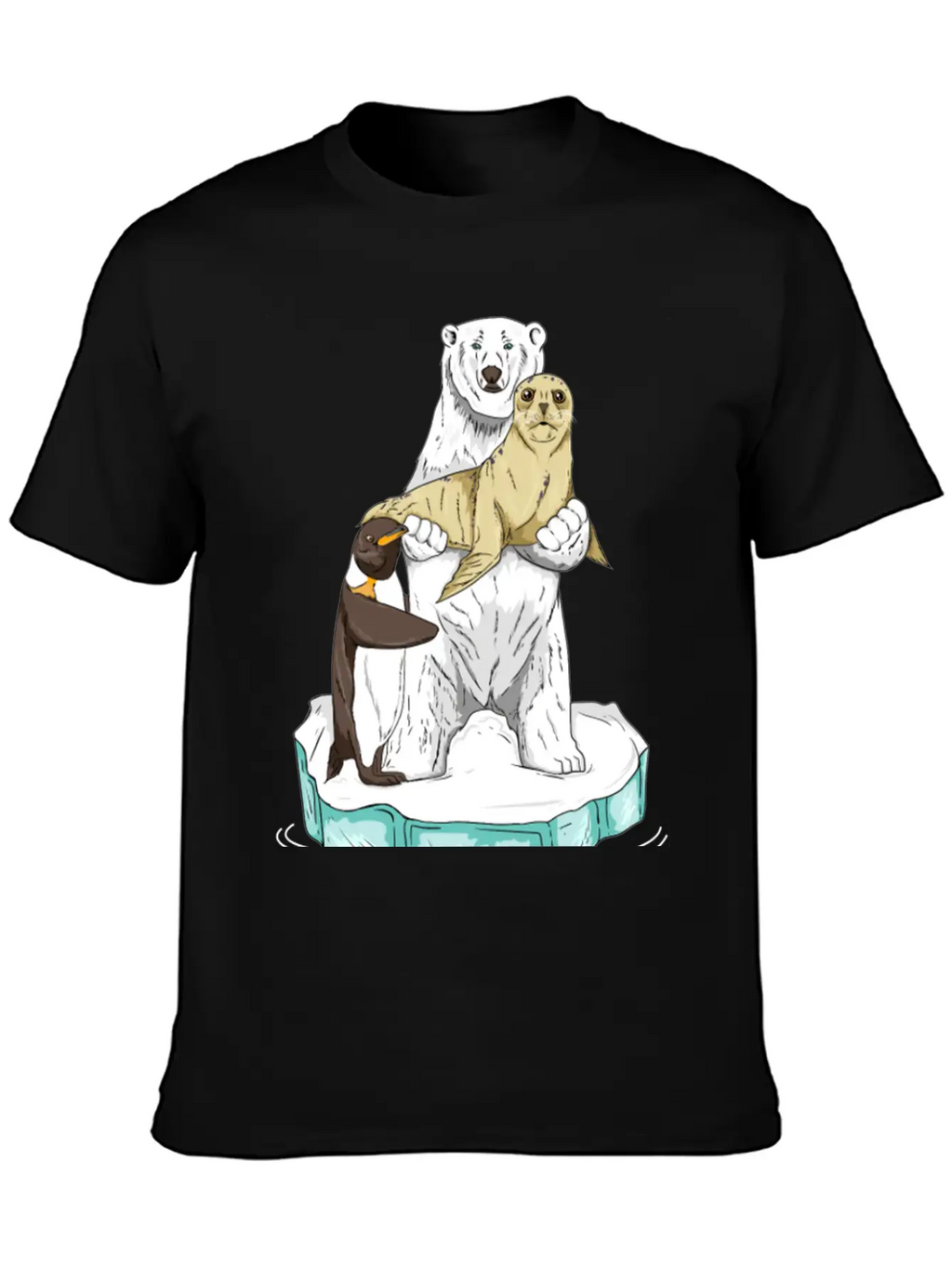 Meltdown In Progress Global Warming Bear Climate Unisex Casual T-Shirt – Clean Design For Daily Comfort